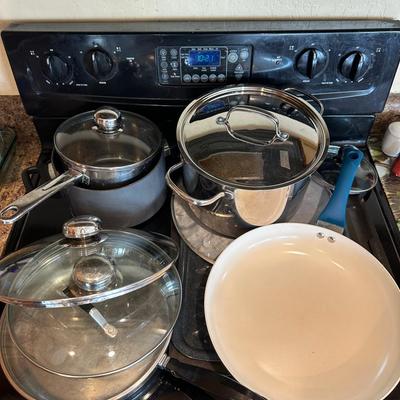 Pots, Pans, Baking Sheet, Splatter Guard, Lids