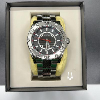 Bulova Mens Precisionist Black Carbon Fiber Watch