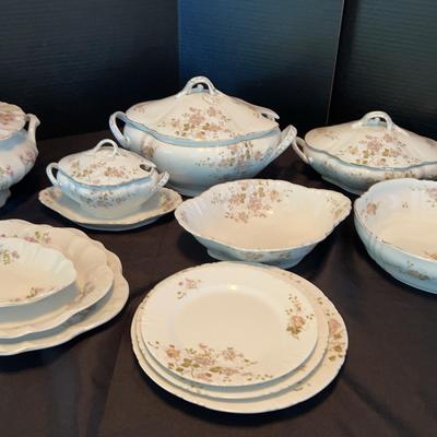 China Soup Tureens, Gravy Boat And Serving Pieces