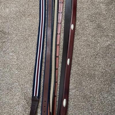 Mens Belts Size 34, Lot Of 6