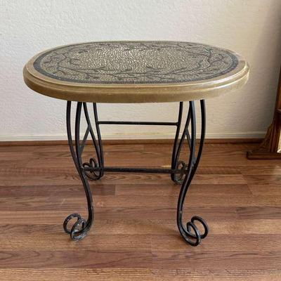 Pier One Faux Mosaic Contemporary Side Table
