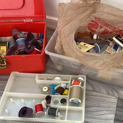 Sewing Kit And Extra Sewing Accessories Pins Spools Etc