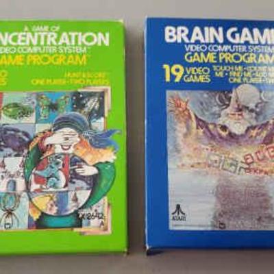 KKS034- Two Vintage Atari Video Games in Boxes