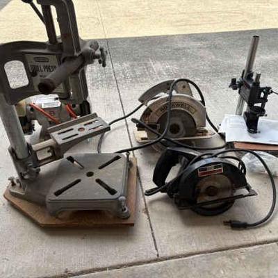 KKS046 Assortment Of Power Tools And Two Drill Presses 