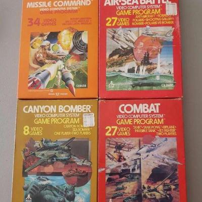 KKS040- Four Vintage Atari Games in Boxes