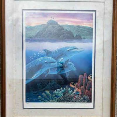 KKS001 Limited Edition Dolphins Of Alau by Robert Lyn Nelson Numbered & Signed