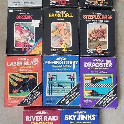 KKS053- Eleven Vintage Atari Games In Boxes