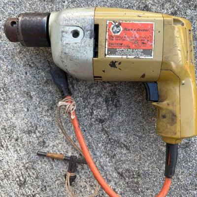 KKS010 Vintage Black & Decker Electric Power Drill Model 7004 Type 1
