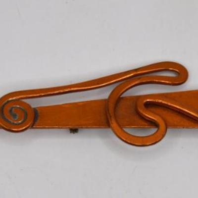 Sale Photo Thumbnail #549: Signed Copper Pin 