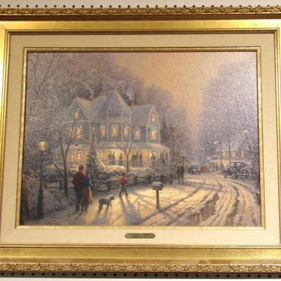 Thomas Kincaid with Paperwork