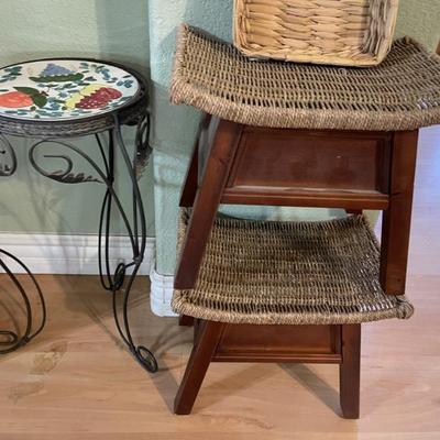 Sale Photo Thumbnail #13: Stools and plant stand 