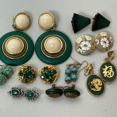 Variety of Vintage Earrings 