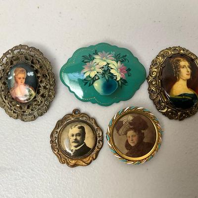 Portrait Brooches 