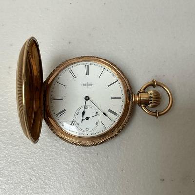 Elgin Gold Tone Pocket Watch