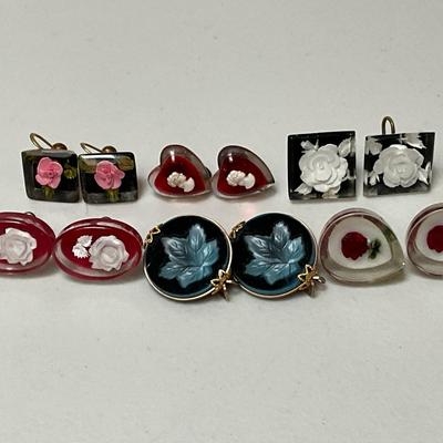 Lucite and Other Earrings 