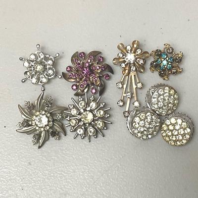 "Snowflake" Brooches 