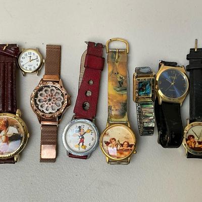 Mickey Mouse, Angel and other Faces Wristwatches 