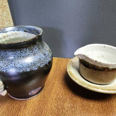 Buffalo Head Pottery Jar & Other Studio Art Pottery