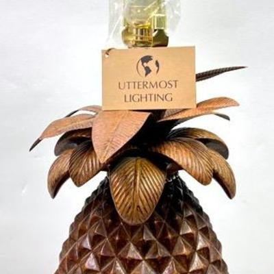 “Uttermost Lighting” Resin Pineapple Lamp