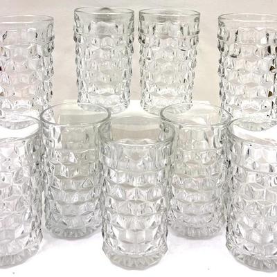 “Fostoria” American Clear Glass Tumblers