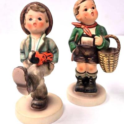 "Goebel Hummel" 'Happy Traveler' & 'Village Boy' 