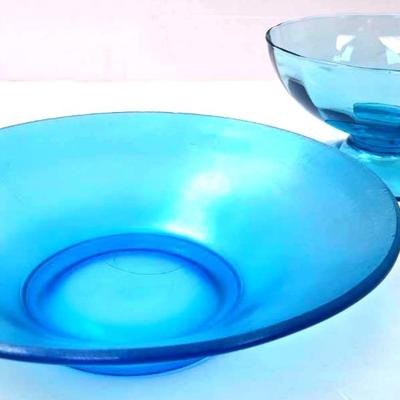 Blue Glass Bowls