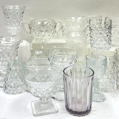 “Fostoria” “Indiana Glass Co.” & Glassware