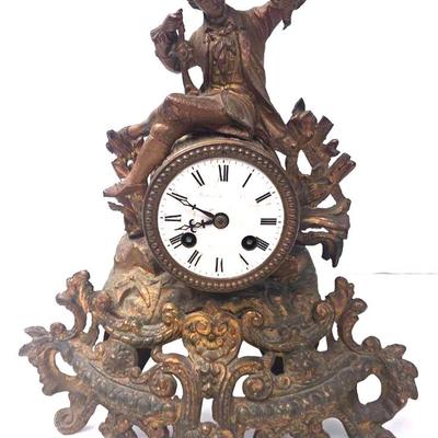 French Figural Mantel Clock
