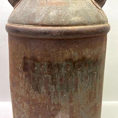 Antique “Wilson & Co Inc.” Rustic Milk Can