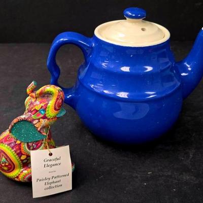 "Hamilton" Graceful Elegance & Cobalt Blue Teapot