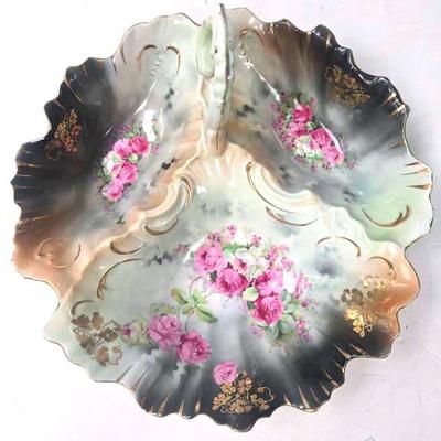Handled Triple Serving Tray
