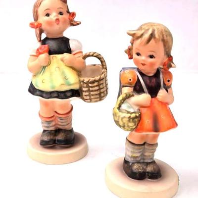 "Goebel Hummel" 'Sister' & 'School Girl' Figurines 