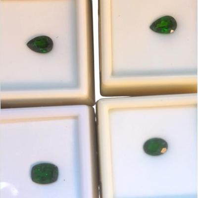.85-2.00CT 8X6 9X8 9X7 MM Chrome Diopside Variety Lot