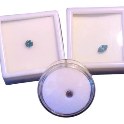 Shades Of Blue Diamonds (3) .20-.50CT 