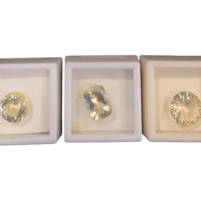 Yellow Labradorite Gems 8CT and 11.5CT