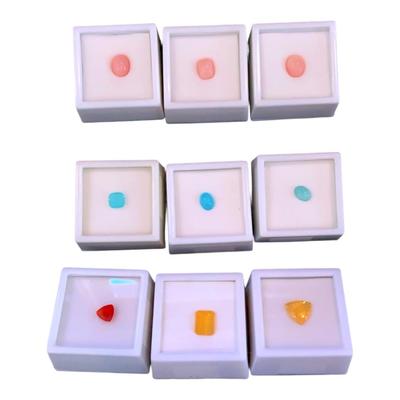 Various Shapes/Sizes Of Opals Including Pink Peruvian, Blue Peruvian, Fire And Cherry Opals