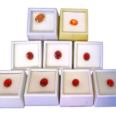 Topaz Red Crimson Natural Orange And Myst OV (9) CT And MM Varies