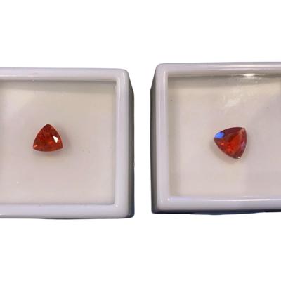 Ted Labradorite Gemstones: Trillion Cut 1.2 CTW And 0.75 TCW