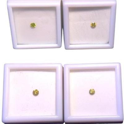 Yellow Diamonds (4) .20CT MM Varies