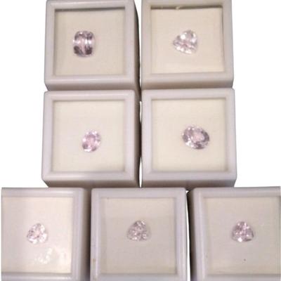 7 Brazilian Kunzite, Various Cuts And CTs 