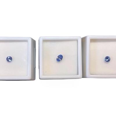 Ceylon Sapphires (3) .60 CT Each 