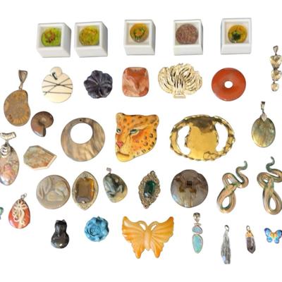 Jewelry Maker’s Pendant Lot 