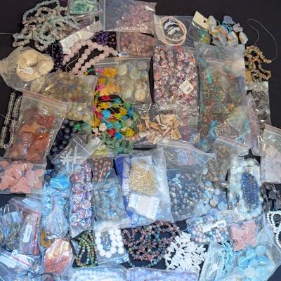 Natural stones jewelry - strands lot 