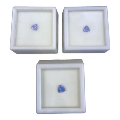 Tanzanite Trillion Cut Gemstones 0.45 - 0.5 CT