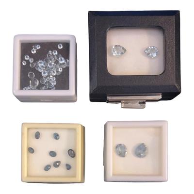 Aquamarine Gems In Various Sizes And Shapes 