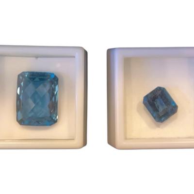 5.85 CT And 23.5CT EC London Blue Topaz