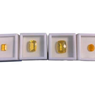 Fire Opals: Various Sizes And Cuts- See Pics/description For Details