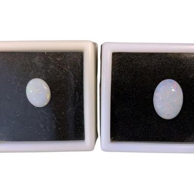 10x8mm Oval Australian Opal And 14x10mm Australian Opal