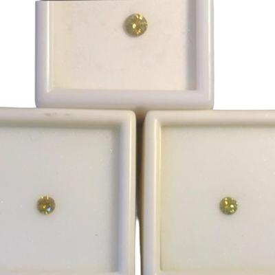 Canary Yellow Diamonds RD (3) .20-.40CT MM Varies