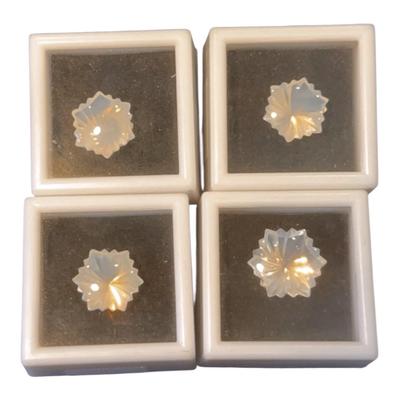 Blue Moon Quartz RD (4) 9-12.75 CT 16-18 MM